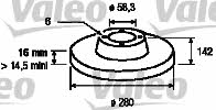 Valeo 187029 Тормозной диск передний невентилируемый 187029: Отличная цена - Купить в Польше на 2407.PL!