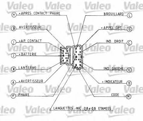 Valeo 251162 Выключатель на колонке рулевого управления 251162: Отличная цена - Купить в Польше на 2407.PL!