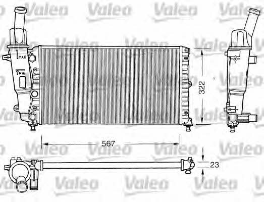 Valeo 731558 Радиатор охлаждения двигателя 731558: Отличная цена - Купить в Польше на 2407.PL!