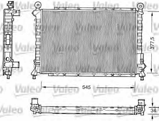 Valeo 731559 Радиатор охлаждения двигателя 731559: Отличная цена - Купить в Польше на 2407.PL!