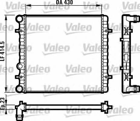 Valeo 731607 Radiator, engine cooling 731607: Buy near me in Poland at 2407.PL - Good price!