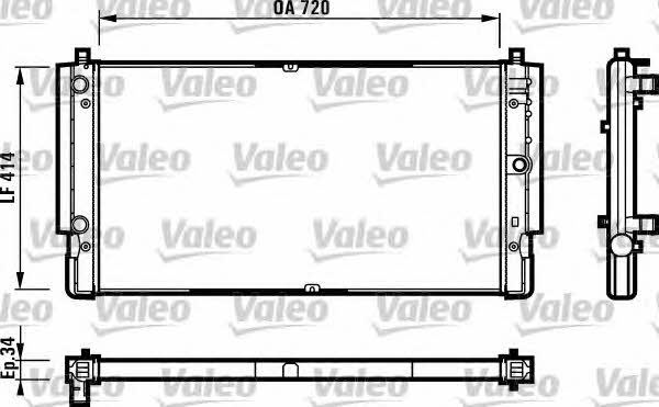 Valeo 731616 Радиатор охлаждения двигателя 731616: Отличная цена - Купить в Польше на 2407.PL!