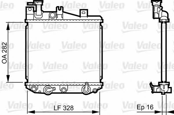 Valeo 731622 Radiator, engine cooling 731622: Buy near me in Poland at 2407.PL - Good price!