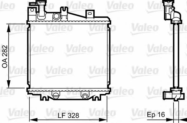 Valeo 731625 Радіатор охолодження двигуна 731625: Приваблива ціна - Купити у Польщі на 2407.PL!