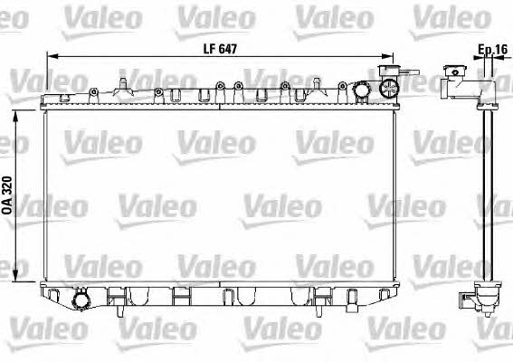 Valeo 731670 Radiator, engine cooling 731670: Buy near me in Poland at 2407.PL - Good price!