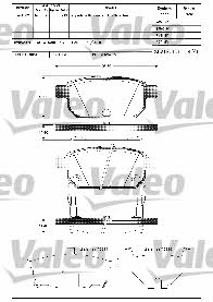 

klocki hamulcowe, zestaw 601285 Valeo