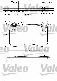 Valeo 601306 Тормозные колодки дисковые, комплект 601306: Отличная цена - Купить в Польше на 2407.PL!