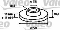 Valeo 187148 Тормозной диск задний невентилируемый 187148: Отличная цена - Купить в Польше на 2407.PL!