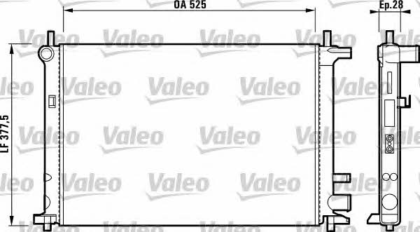 Valeo 731736 Радиатор охлаждения двигателя 731736: Отличная цена - Купить в Польше на 2407.PL!