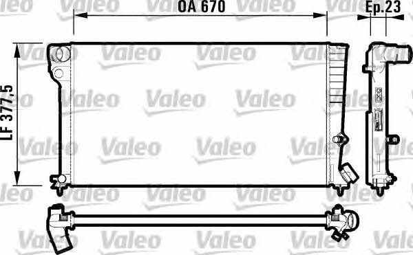 Valeo 731744 Радіатор охолодження двигуна 731744: Приваблива ціна - Купити у Польщі на 2407.PL!