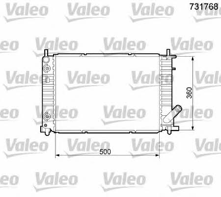 Valeo 731768 Radiator, engine cooling 731768: Buy near me in Poland at 2407.PL - Good price!