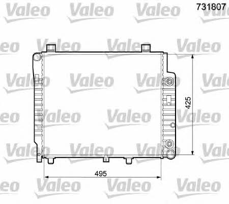 Valeo 731807 Радиатор охлаждения двигателя 731807: Отличная цена - Купить в Польше на 2407.PL!
