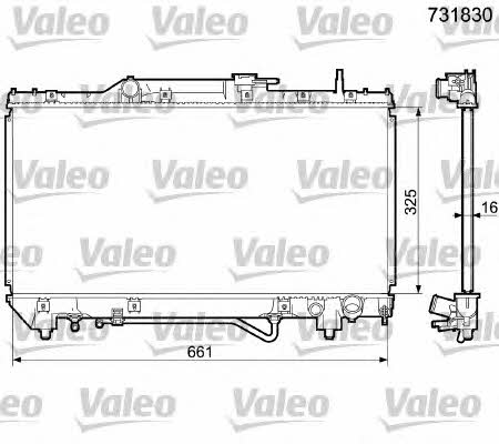 Valeo 731830 Chłodnica, układ chłodzenia silnika 731830: Dobra cena w Polsce na 2407.PL - Kup Teraz!