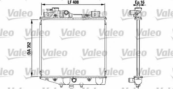 Valeo 731856 Radiator, engine cooling 731856: Buy near me in Poland at 2407.PL - Good price!