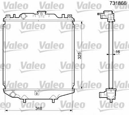 Valeo 731866 Radiator, engine cooling 731866: Buy near me in Poland at 2407.PL - Good price!