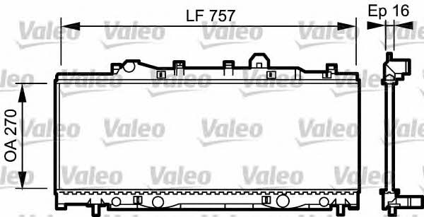 Valeo 731975 Radiator, engine cooling 731975: Buy near me in Poland at 2407.PL - Good price!