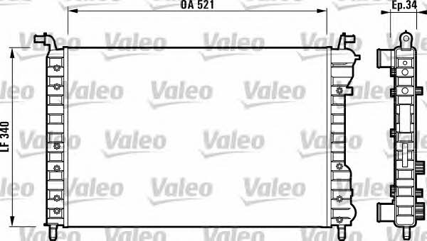 Valeo 732007 Радиатор охлаждения двигателя 732007: Отличная цена - Купить в Польше на 2407.PL!