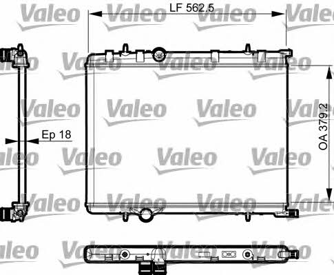 Valeo 735496 Radiator, engine cooling 735496: Buy near me in Poland at 2407.PL - Good price!