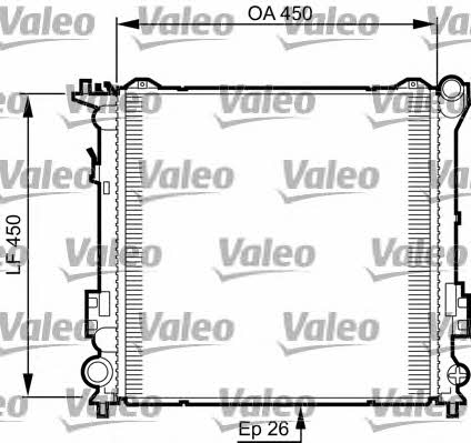 Valeo 735504 Радиатор охлаждения двигателя 735504: Отличная цена - Купить в Польше на 2407.PL!