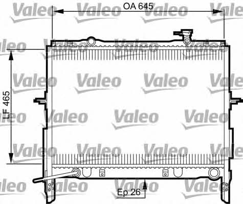 Valeo 735505 Radiator, engine cooling 735505: Buy near me in Poland at 2407.PL - Good price!