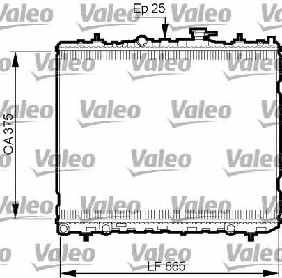 Valeo 735509 Radiator, engine cooling 735509: Buy near me in Poland at 2407.PL - Good price!