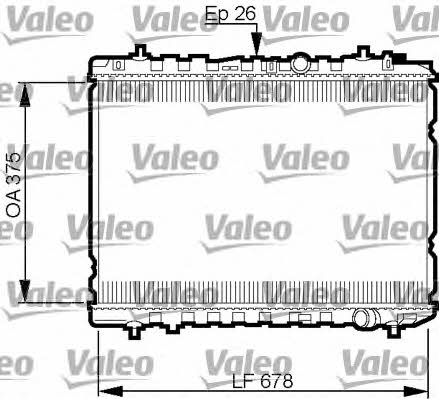 Valeo 735526 Radiator, engine cooling 735526: Buy near me in Poland at 2407.PL - Good price!