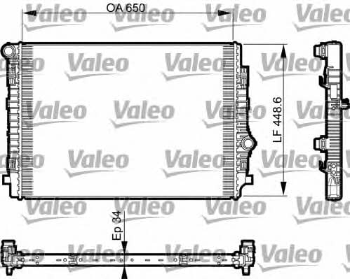 Valeo 735549 Radiator, engine cooling 735549: Buy near me in Poland at 2407.PL - Good price!