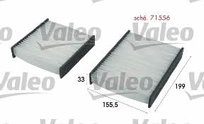 Valeo 715556 Filter, interior air 715556: Buy near me in Poland at 2407.PL - Good price!