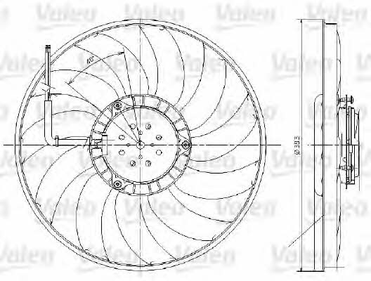 Valeo 696017 Hub, engine cooling fan wheel 696017: Buy near me in Poland at 2407.PL - Good price!