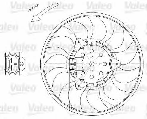 Valeo 696029 Hub, engine cooling fan wheel 696029: Buy near me in Poland at 2407.PL - Good price!