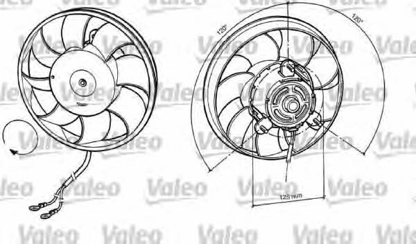 Valeo 696037 Hub, engine cooling fan wheel 696037: Buy near me in Poland at 2407.PL - Good price!