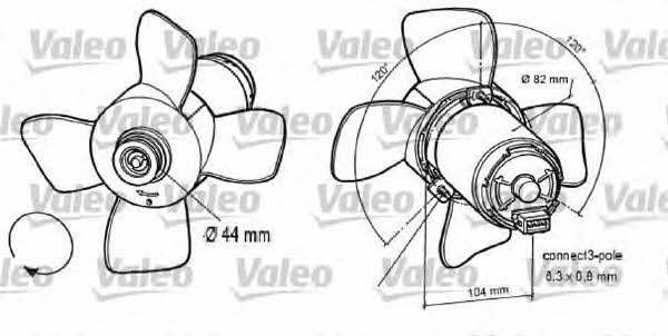 Valeo 696047 Вентилятор радіатора охолодження 696047: Приваблива ціна - Купити у Польщі на 2407.PL!