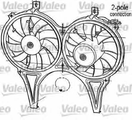 Valeo 696050 Двигатель вентилятора охлаждения радиатора 696050: Отличная цена - Купить в Польше на 2407.PL!