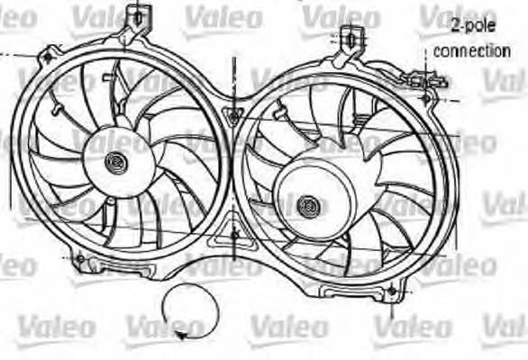 Valeo 696051 Двигатель вентилятора охлаждения радиатора 696051: Отличная цена - Купить в Польше на 2407.PL!