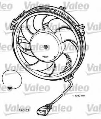 Valeo 696055 Hub, engine cooling fan wheel 696055: Buy near me in Poland at 2407.PL - Good price!