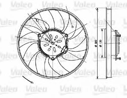 Valeo 696082 Fan, radiator 696082: Buy near me in Poland at 2407.PL - Good price!