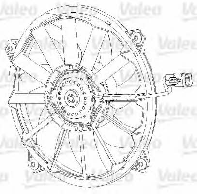 Valeo 696091 Hub, engine cooling fan wheel 696091: Buy near me in Poland at 2407.PL - Good price!