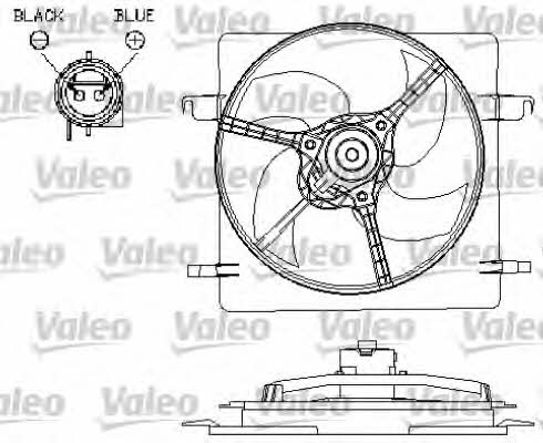 Valeo 696157 Двигатель вентилятора охлаждения радиатора 696157: Отличная цена - Купить в Польше на 2407.PL!