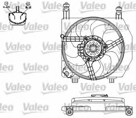 Valeo 696158 Двигатель вентилятора охлаждения радиатора 696158: Отличная цена - Купить в Польше на 2407.PL!