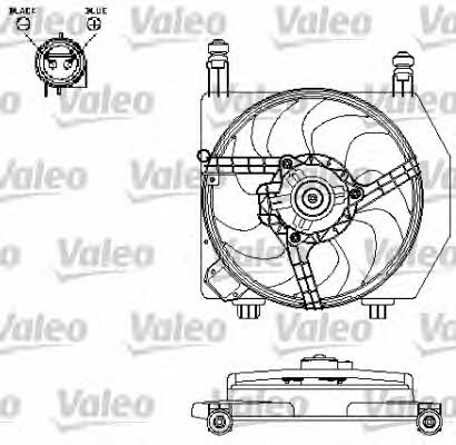 Valeo 696159 Radiator cooling fan motor 696159: Buy near me in Poland at 2407.PL - Good price!