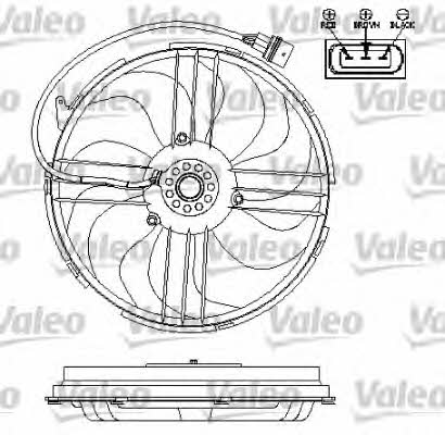 Valeo 696196 Hub, engine cooling fan wheel 696196: Buy near me in Poland at 2407.PL - Good price!