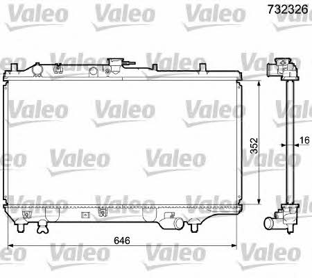 Valeo 732326 Kühler motorkühlung 732326: Kaufen Sie zu einem guten Preis in Polen bei 2407.PL!
