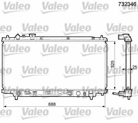 Valeo 732346 Радиатор охлаждения двигателя 732346: Отличная цена - Купить в Польше на 2407.PL!