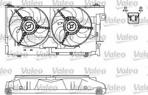 Valeo 696213 Radiator cooling fan motor 696213: Buy near me in Poland at 2407.PL - Good price!