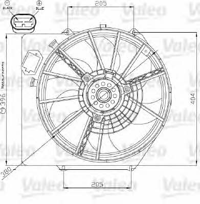 Valeo 696215 Radiator cooling fan motor 696215: Buy near me in Poland at 2407.PL - Good price!