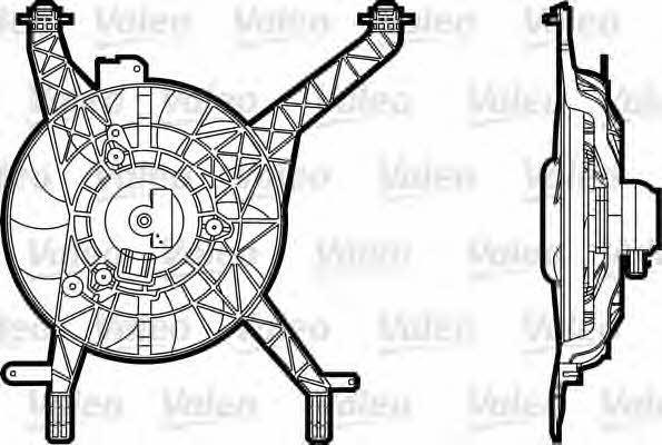 Valeo 696345 Radiator cooling fan motor 696345: Buy near me in Poland at 2407.PL - Good price!