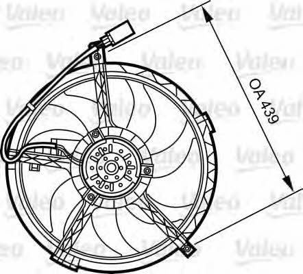 Valeo 696379 Radiator cooling fan motor 696379: Buy near me in Poland at 2407.PL - Good price!
