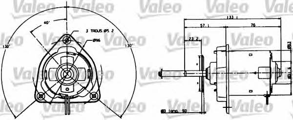 Valeo 698004 Radiator cooling fan motor 698004: Buy near me in Poland at 2407.PL - Good price!