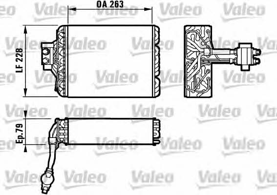 Valeo 817102 Air conditioner evaporator 817102: Buy near me in Poland at 2407.PL - Good price!