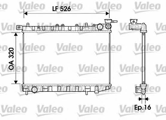 Valeo 732405 Radiator, engine cooling 732405: Buy near me at 2407.PL in Poland at an Affordable price!
